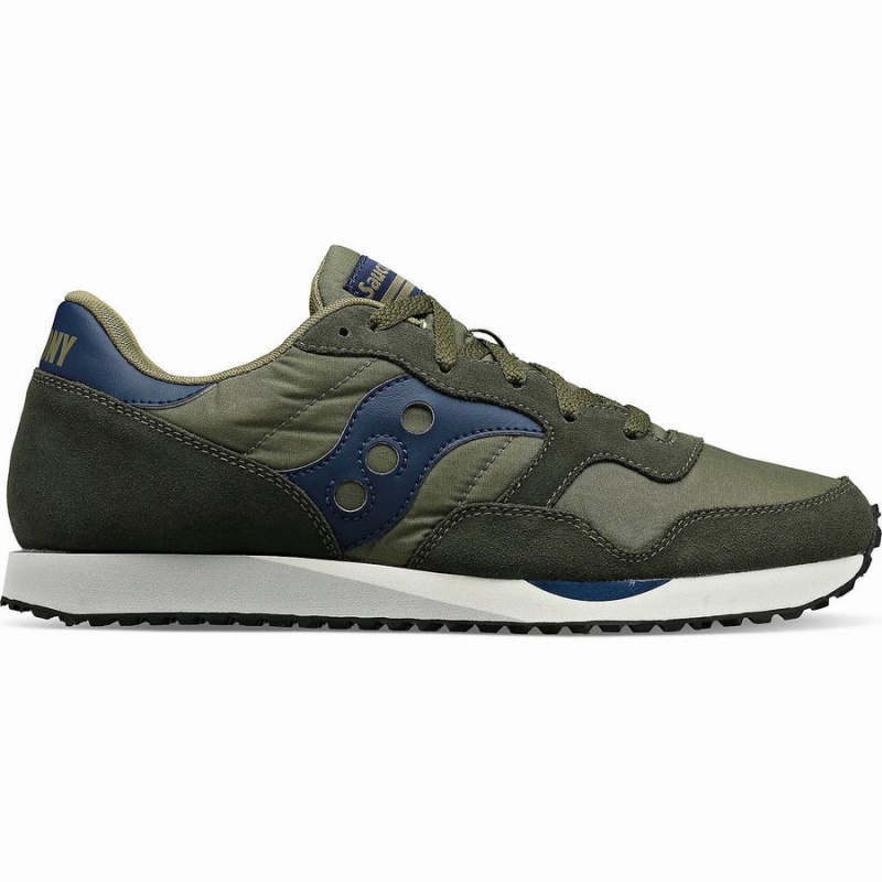 Men\'s Saucony DXN Trainer Sneakers Green / Navy | Australia S92573-Q70