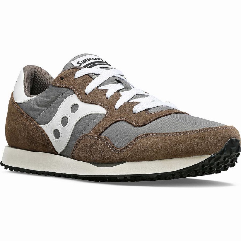 Men's Saucony DXN Trainer Sneakers Grey / White | Australia S51428-J69