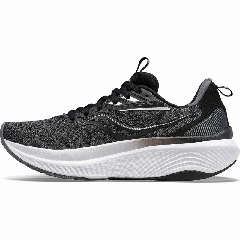 Men's Saucony Echelon 9 Extra Wide Running Shoes Black / White | Australia S08967-D12