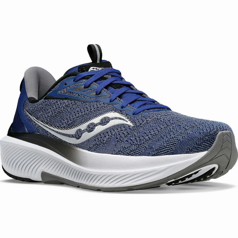 Men's Saucony Echelon 9 Running Shoes Indigo / Black | Australia S42675-X87