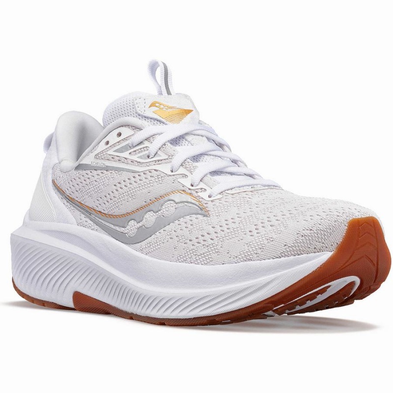 Men's Saucony Echelon 9 Running Shoes White | Australia S90637-Y40