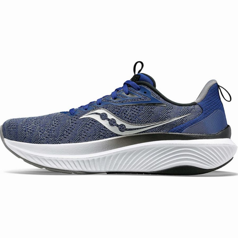 Men's Saucony Echelon 9 Wide Running Shoes Indigo / Black | Australia S29807-B37