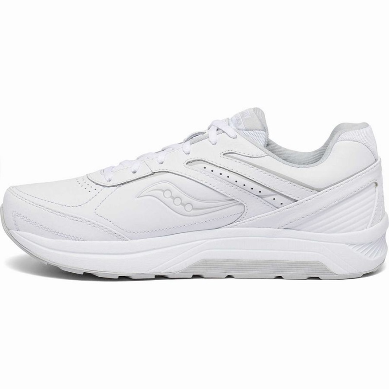 Men's Saucony Echelon Walker 3 Extra Wide Walking Shoes White | Australia S94768-F68