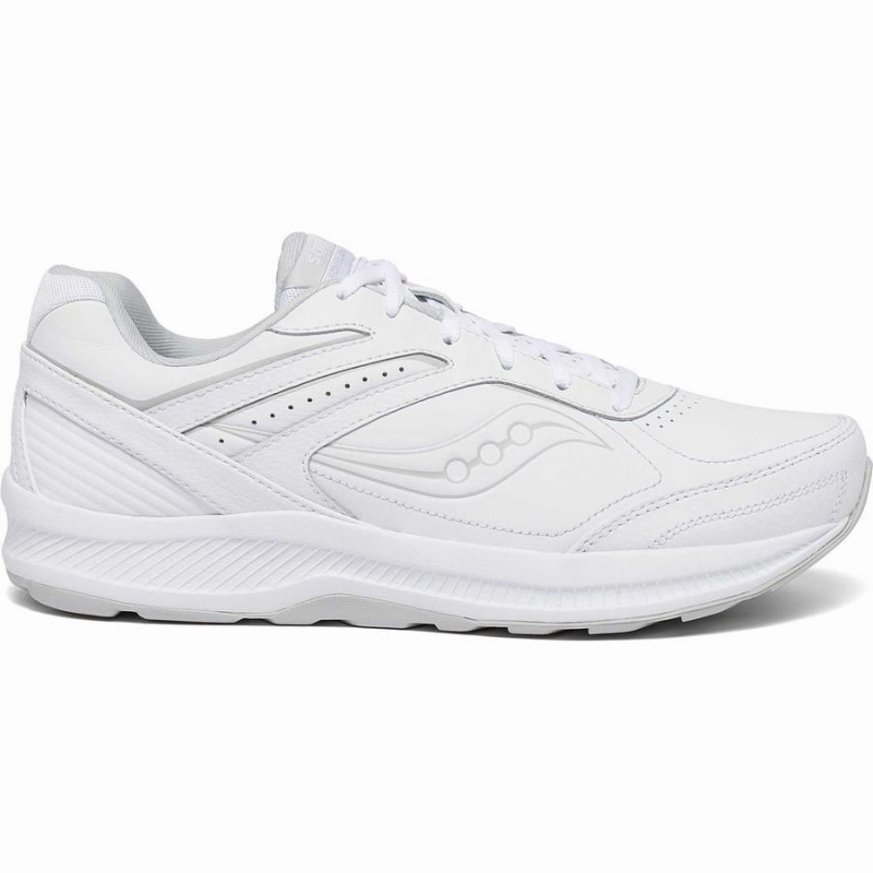 Men\'s Saucony Echelon Walker 3 Extra Wide Walking Shoes White | Australia S94768-F68