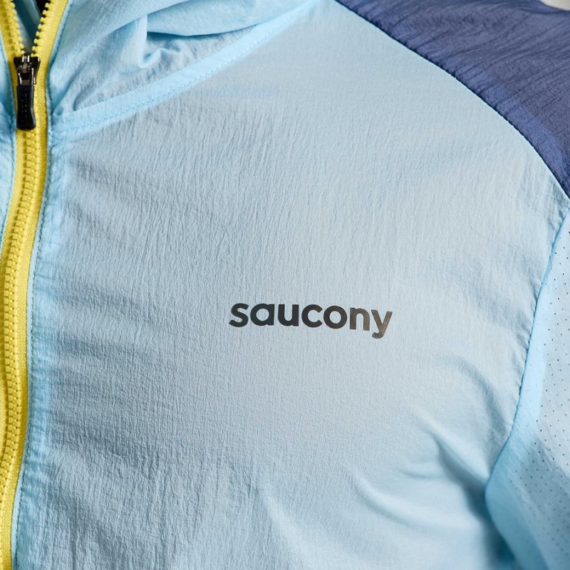 Men's Saucony Elevate Packaway Jackets Blue | Australia S78321-L23