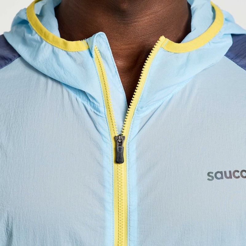 Men's Saucony Elevate Packaway Jackets Blue | Australia S78321-L23