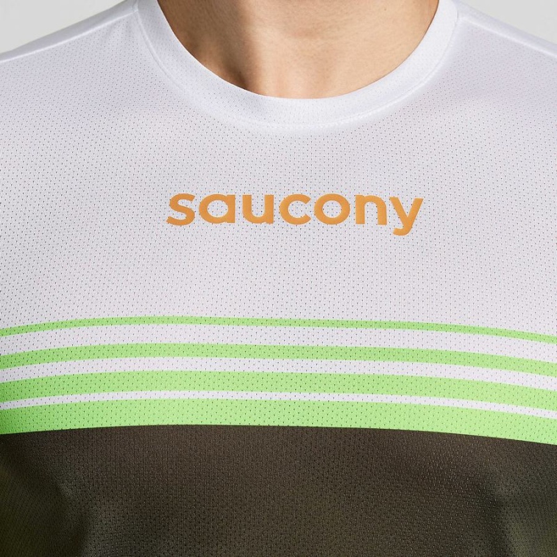 Men's Saucony Elite Long Sleeve T Shirts Umbra | Australia S02786-P30