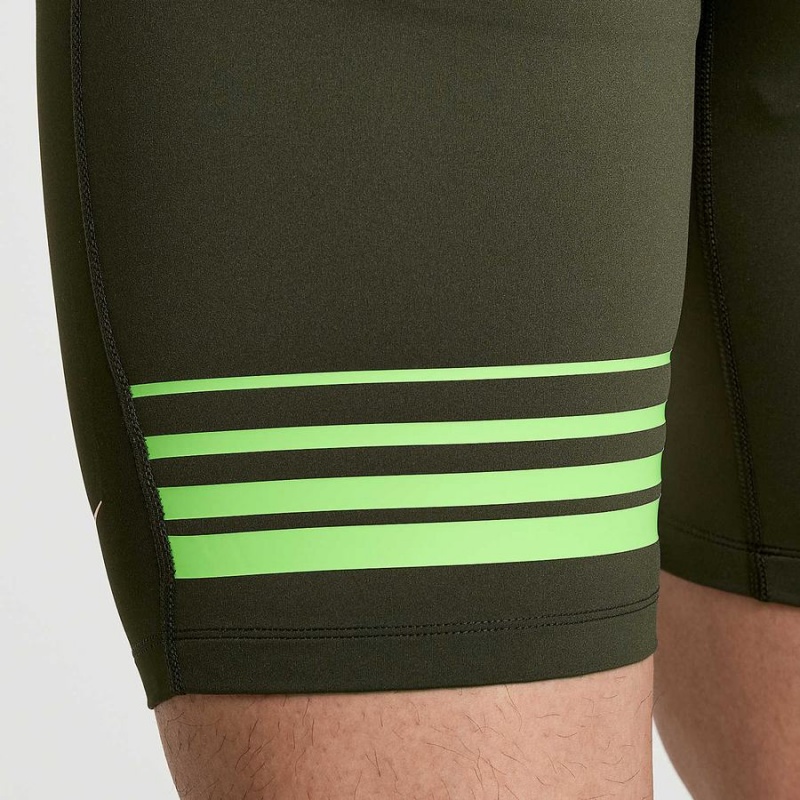 Men's Saucony Elite Tight Shorts Umbra | Australia S95643-B65