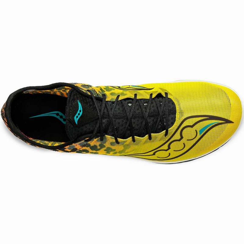 Men's Saucony Endorphin Cheetah Track Spikes Black | Australia S95140-Y39