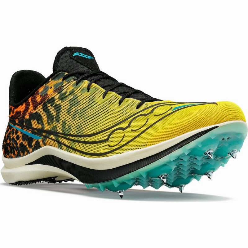 Men's Saucony Endorphin Cheetah Track Spikes Black | Australia S95140-Y39