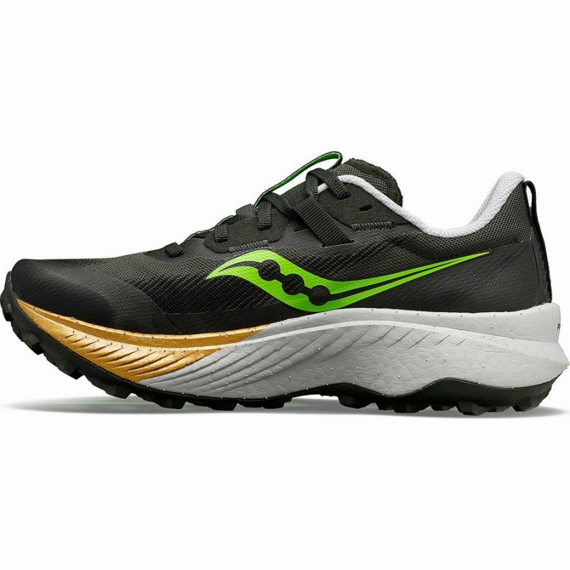 Men's Saucony Endorphin Edge Running Shoes Umbra / Slime | Australia S23059-H63