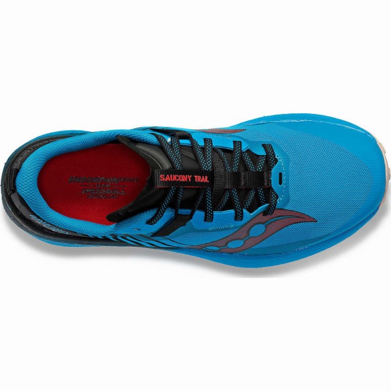 Men's Saucony Endorphin Edge Running Shoes Blue / Black | Australia S24956-L84