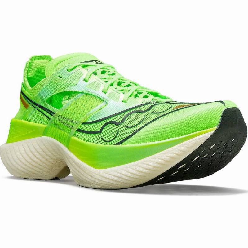 Men's Saucony Endorphin Elite Running Shoes Green | Australia S85610-H31