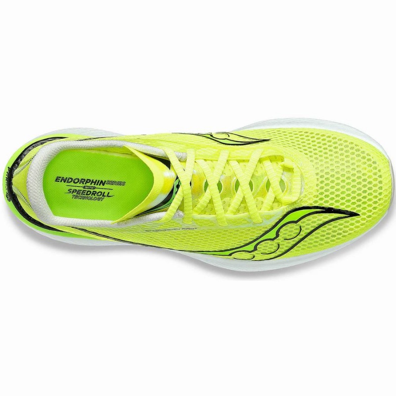 Men's Saucony Endorphin Pro 3 Running Shoes Yellow | Australia S71354-G83