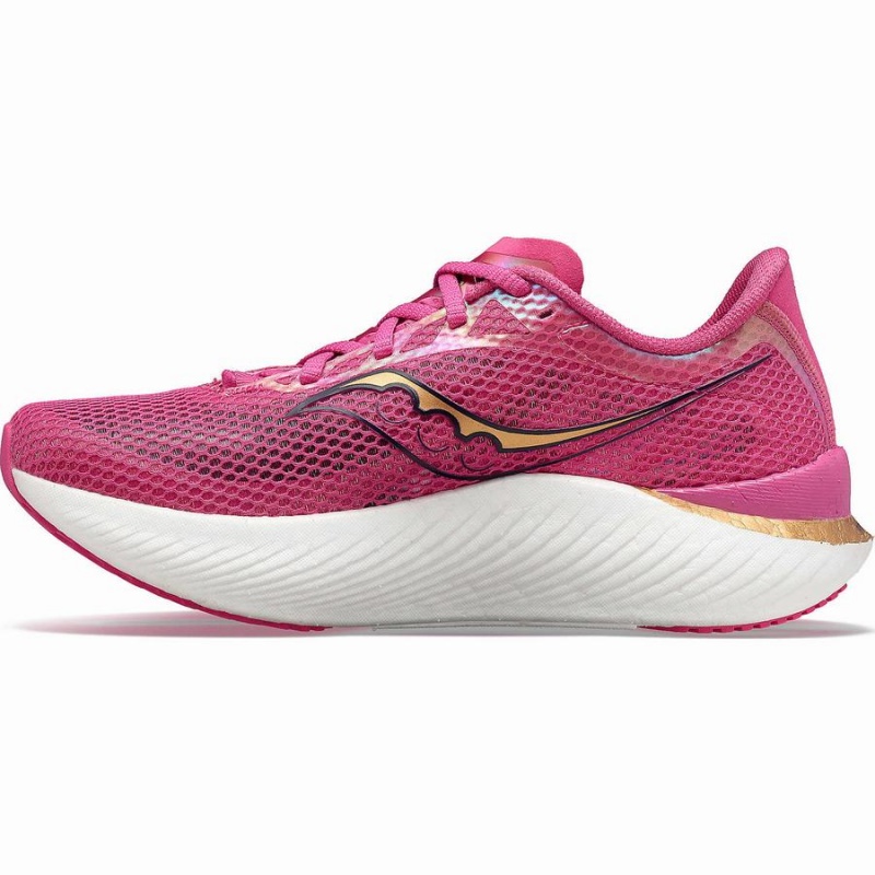 Men's Saucony Endorphin Pro 3 Running Shoes Pink / Navy | Australia S27958-H86