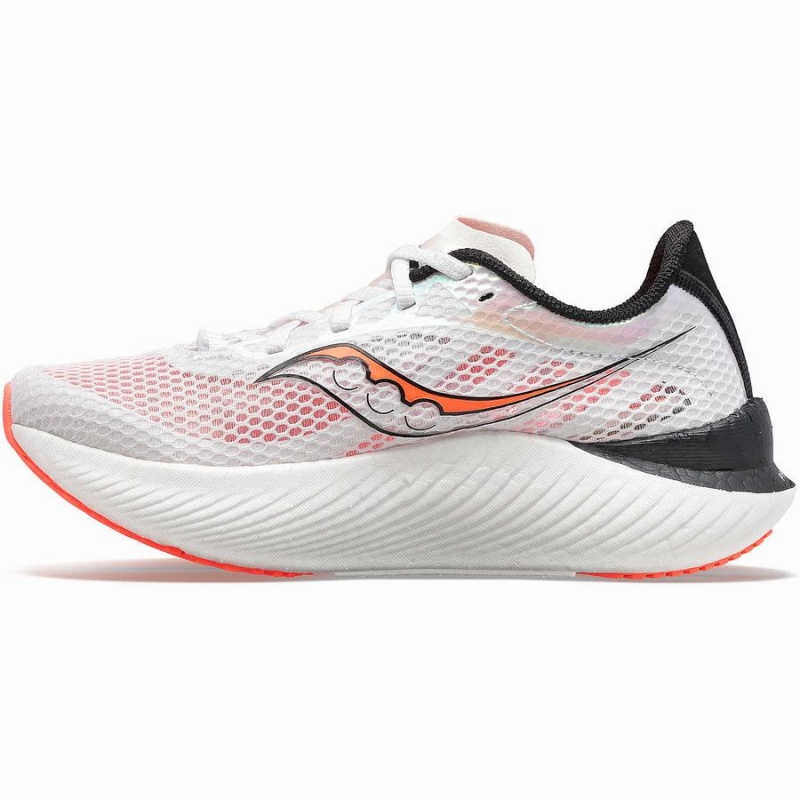 Men's Saucony Endorphin Pro 3 Running Shoes White / Black / Red | Australia S05867-K47