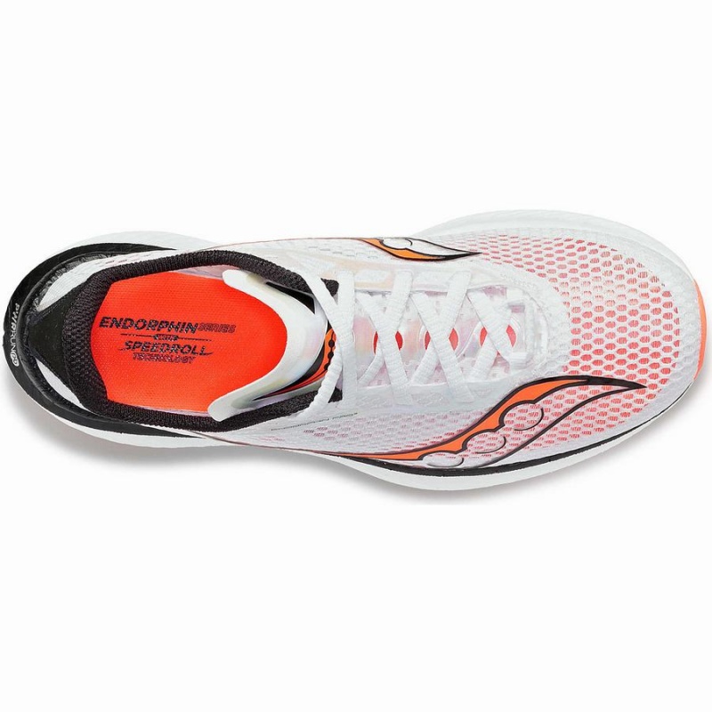 Men's Saucony Endorphin Pro 3 Running Shoes White / Black / Red | Australia S05867-K47