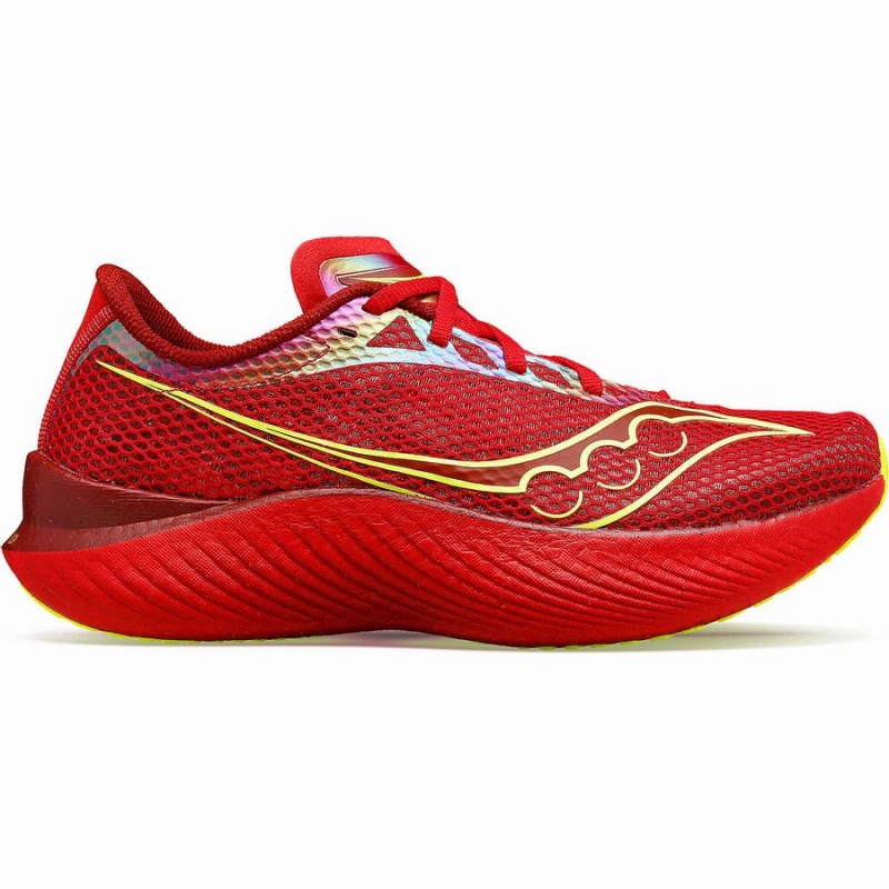 Men\'s Saucony Endorphin Pro 3 Running Shoes Red | Australia S47038-L59