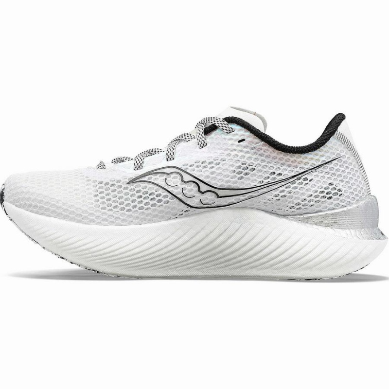 Men's Saucony Endorphin Pro 3 Running Shoes White / Black | Australia S23710-E32