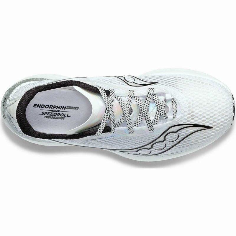 Men's Saucony Endorphin Pro 3 Running Shoes White / Black | Australia S23710-E32