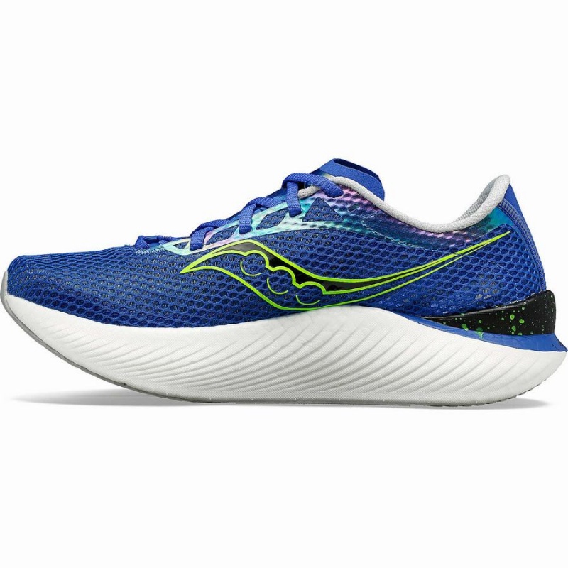 Men's Saucony Endorphin Pro 3 Running Shoes Blue / Green | Australia S79612-T78