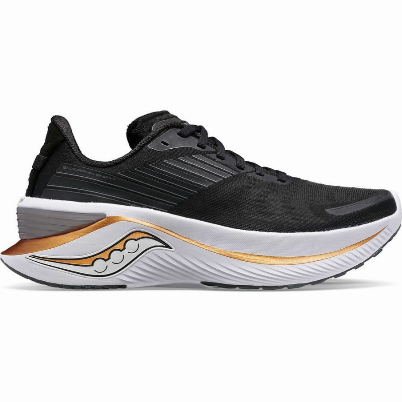 Men\'s Saucony Endorphin Shift 3 Running Shoes Black | Australia S72609-R62