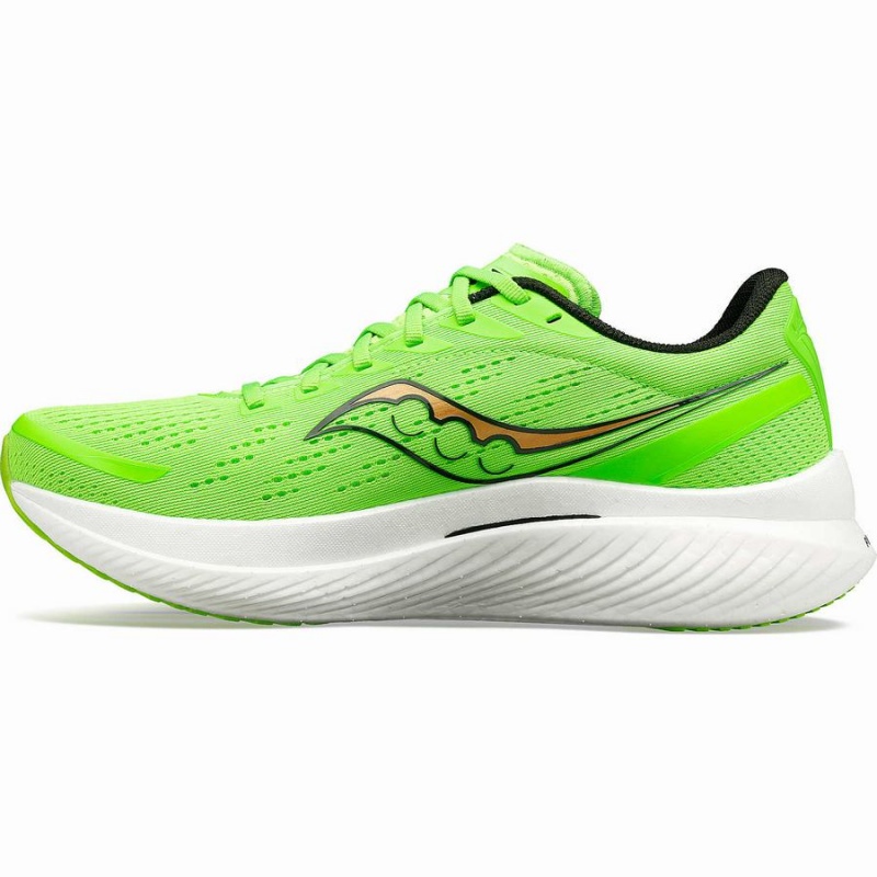 Men's Saucony Endorphin Speed 3 Running Shoes Green / Gold | Australia S79315-W28