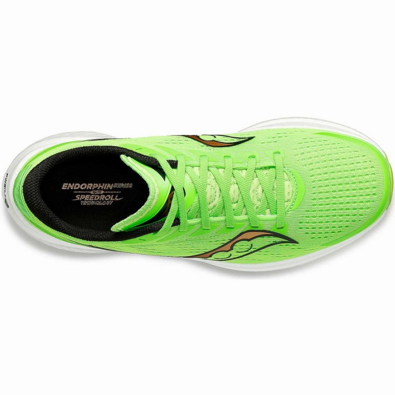 Men's Saucony Endorphin Speed 3 Running Shoes Green / Gold | Australia S79315-W28