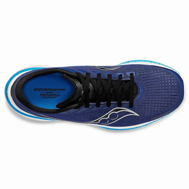 Men's Saucony Endorphin Speed 3 Running Shoes Indigo / Black | Australia S65987-T60