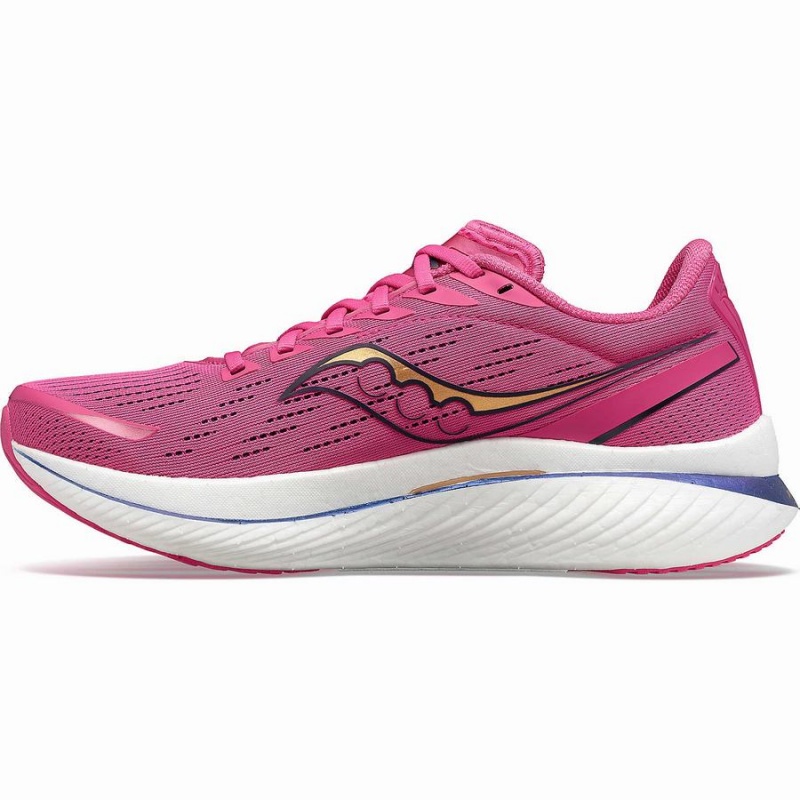 Men's Saucony Endorphin Speed 3 Running Shoes Pink / Navy | Australia S17684-U73