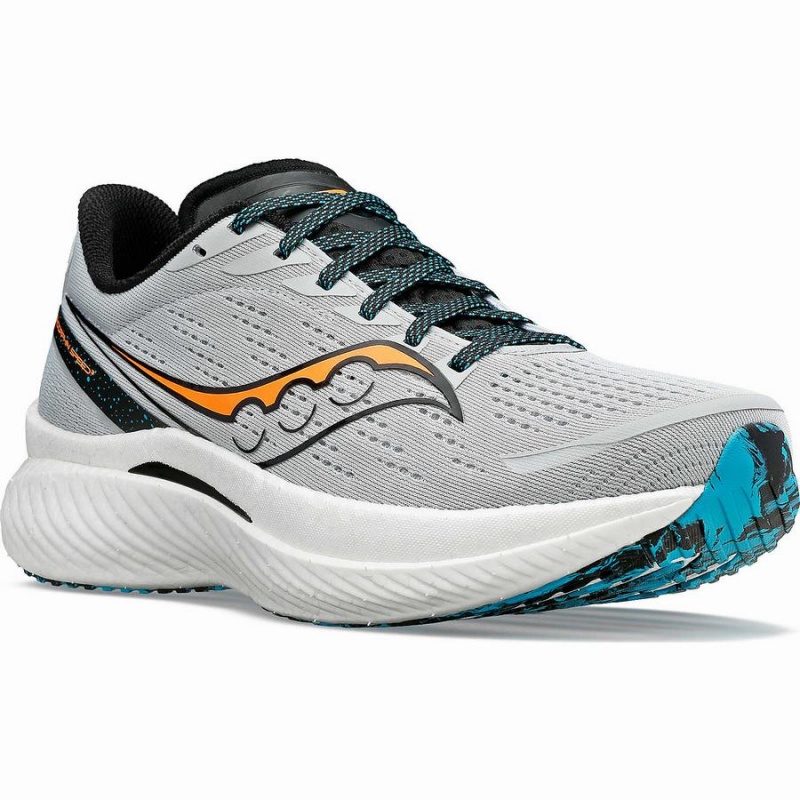 Men's Saucony Endorphin Speed 3 Running Shoes Grey | Australia S57693-P50