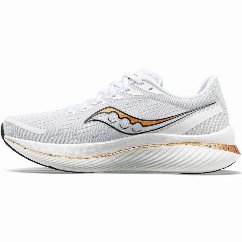 Men's Saucony Endorphin Speed 3 Running Shoes White / Gold | Australia S76852-X62