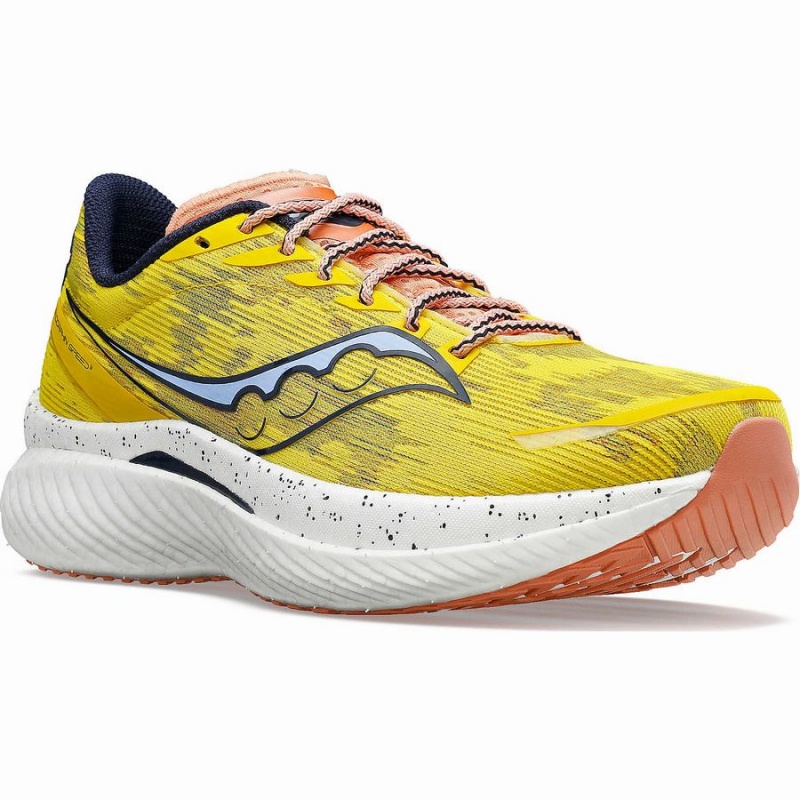 Men's Saucony Endorphin Speed 3 Running Shoes Yellow | Australia S68940-C96