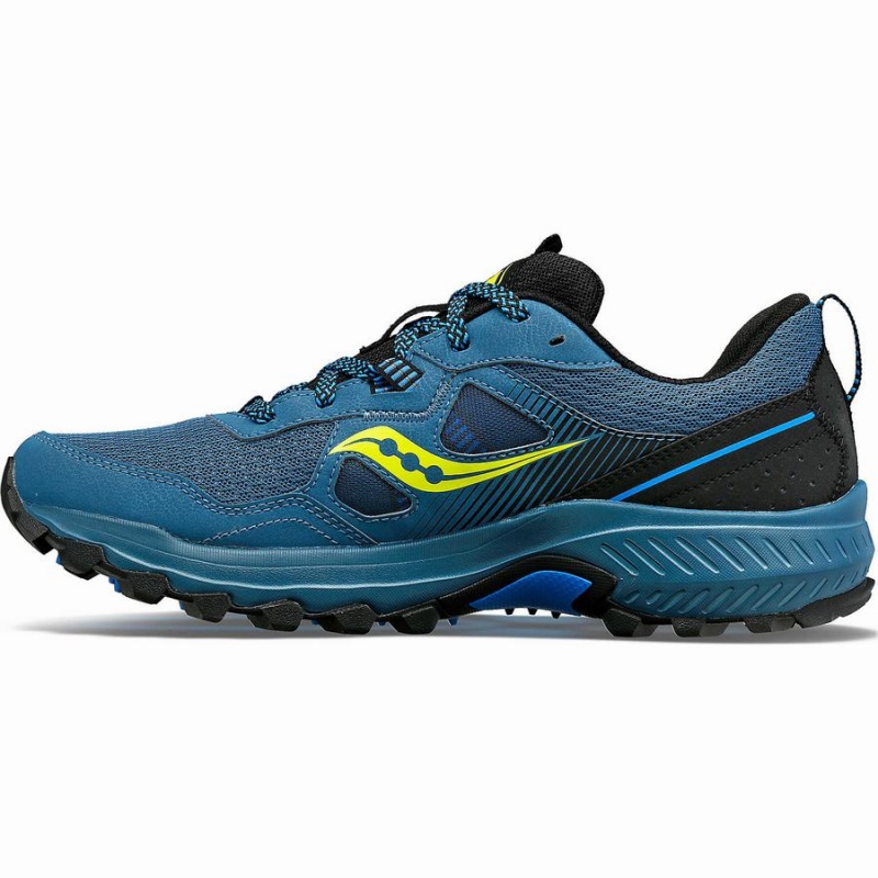 Men's Saucony Excursion TR16 Trail Running Shoes Blue / Black | Australia S17346-Y92