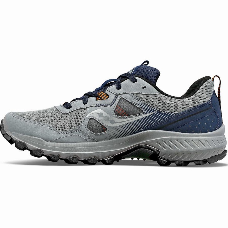 Men's Saucony Excursion TR16 Trail Running Shoes Grey / Navy | Australia S93502-C62