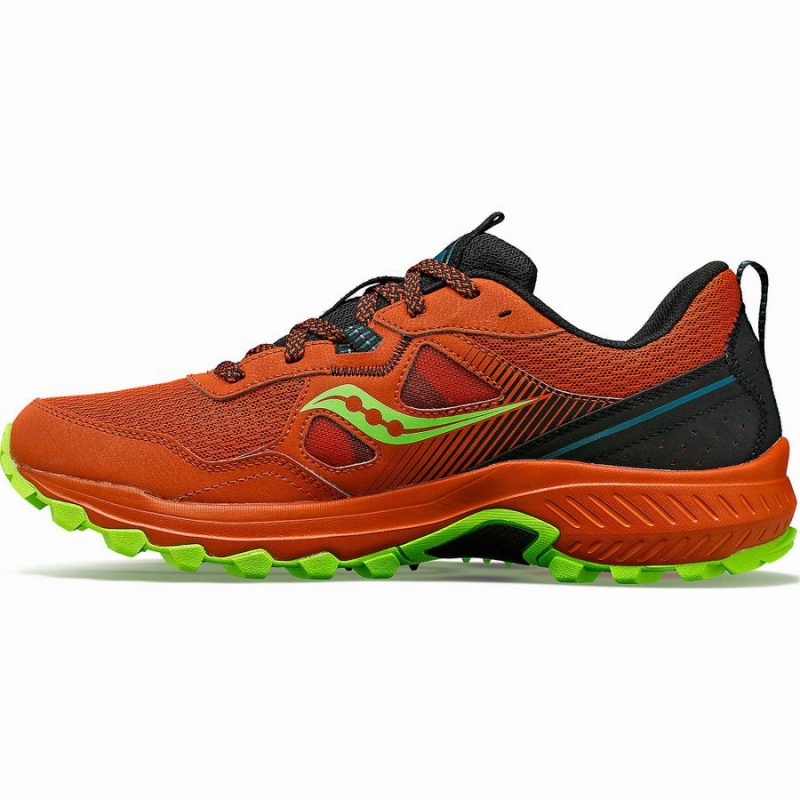 Men's Saucony Excursion TR16 Trail Running Shoes Orange / Green | Australia S28341-B43