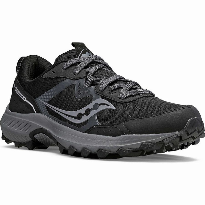 Men's Saucony Excursion TR16 Trail Running Shoes Black / Grey | Australia S94067-M02