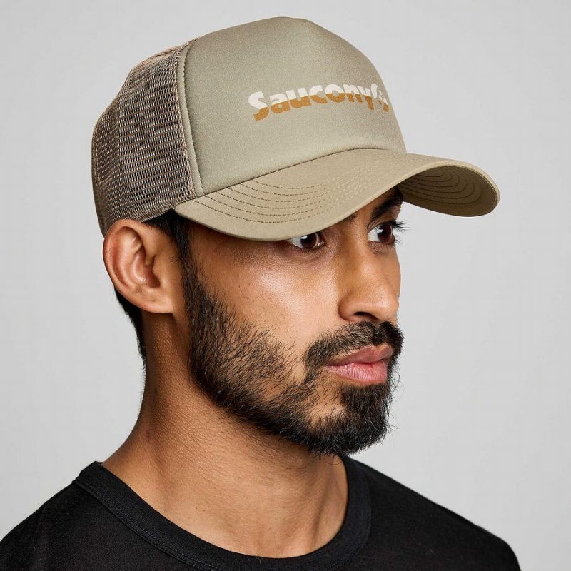 Men\'s Saucony Foamie Trucker Hats Coffee | Australia S60753-S96