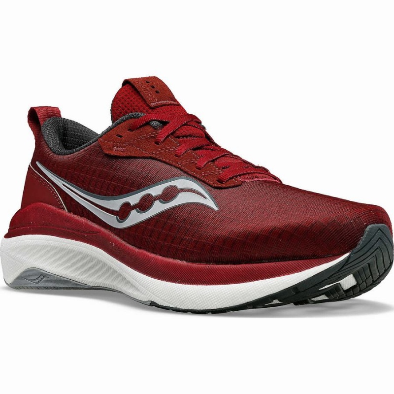 Men's Saucony Freedom Crossport Running Shoes Red / Grey | Australia S41025-P14