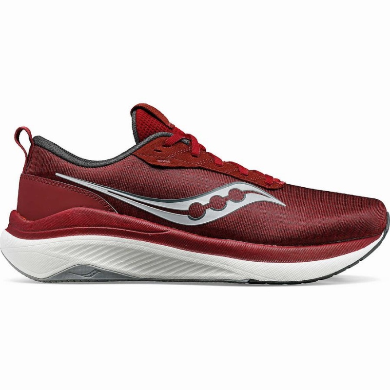 Men\'s Saucony Freedom Crossport Running Shoes Red / Grey | Australia S41025-P14