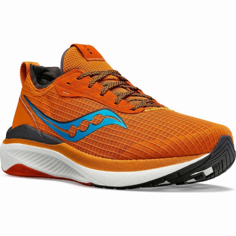 Men's Saucony Freedom Crossport Running Shoes Orange | Australia S91725-Z32