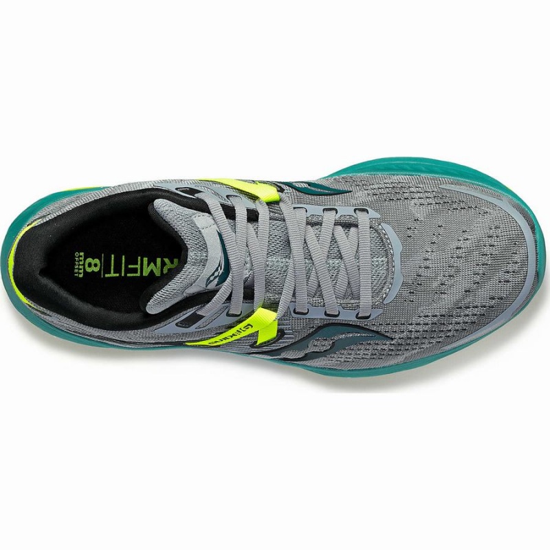 Men's Saucony Guide 16 Running Shoes Grey / Green | Australia S71948-D08