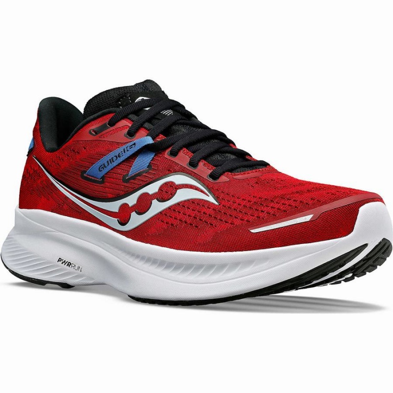 Men's Saucony Guide 16 Running Shoes Red / Black | Australia S91850-H39