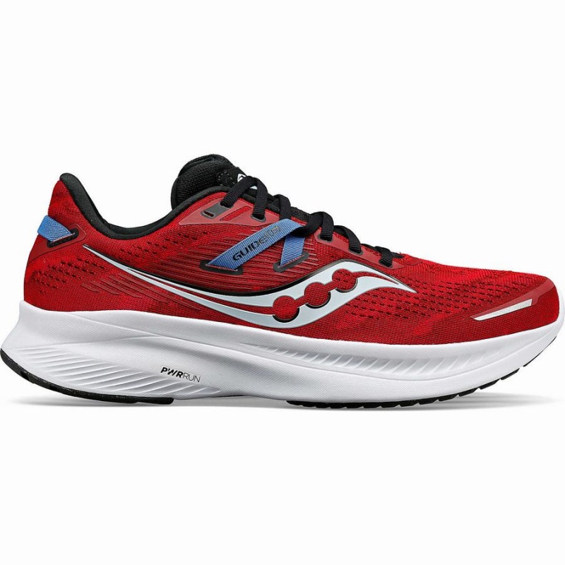 Men\'s Saucony Guide 16 Running Shoes Red / Black | Australia S91850-H39