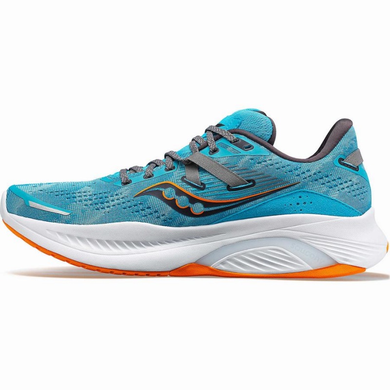 Men's Saucony Guide 16 Wide Running Shoes Blue | Australia S21948-G29