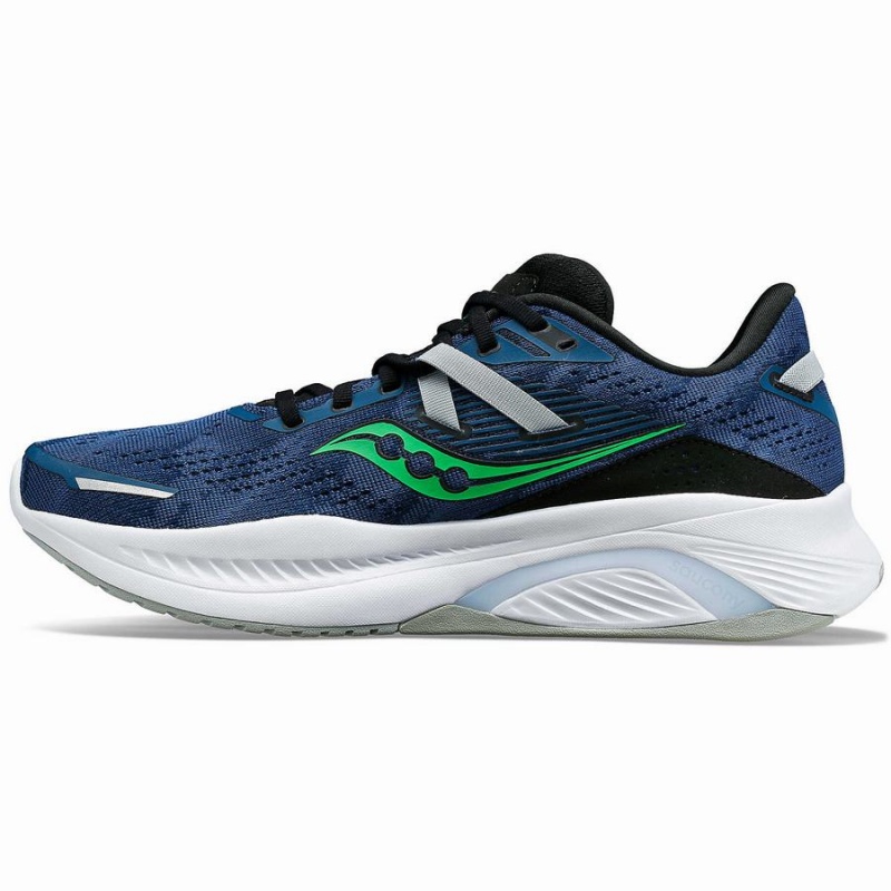 Men's Saucony Guide 16 Wide Running Shoes Navy / Turquoise | Australia S10857-H94