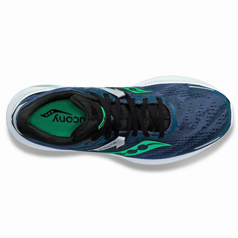 Men's Saucony Guide 16 Wide Running Shoes Navy / Turquoise | Australia S10857-H94