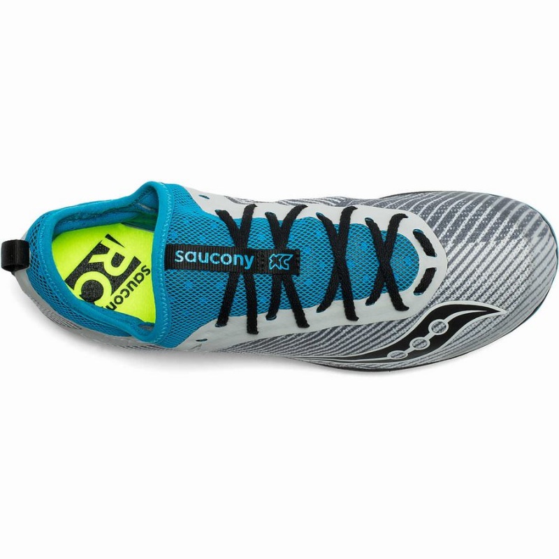 Men's Saucony Havok XC 2 Spike Track Spikes Grey / Blue | Australia S45793-B62