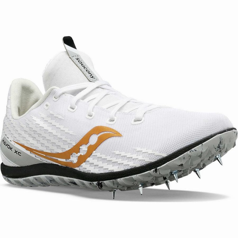 Men's Saucony Havok XC 3 Spike Track Spikes White | Australia S79023-K81