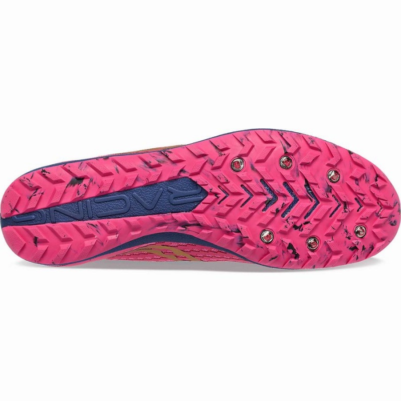 Men's Saucony Havok XC 3 Spike Track Spikes Pink / Navy | Australia S47593-L94